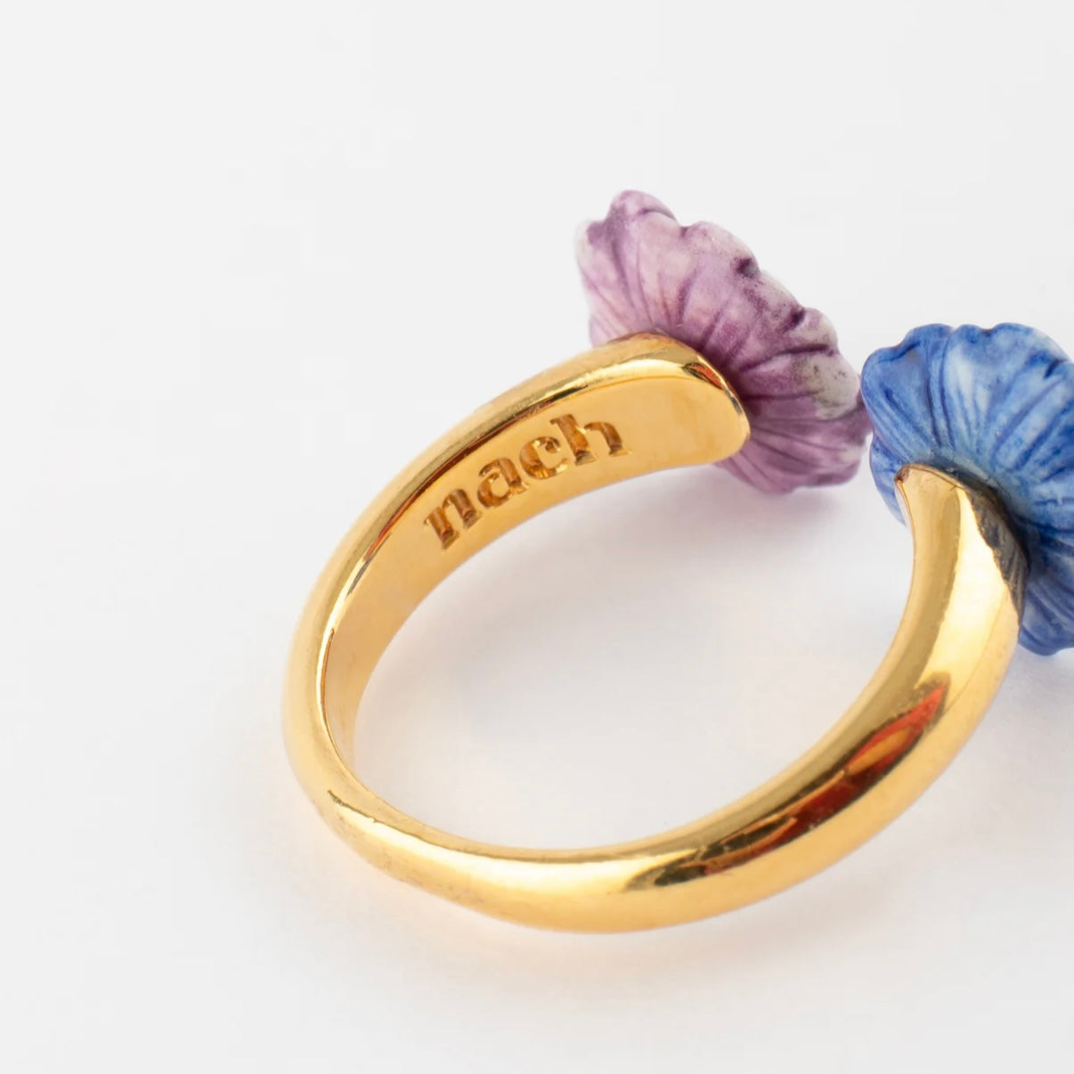 Anillo Violetas Azul & Morada