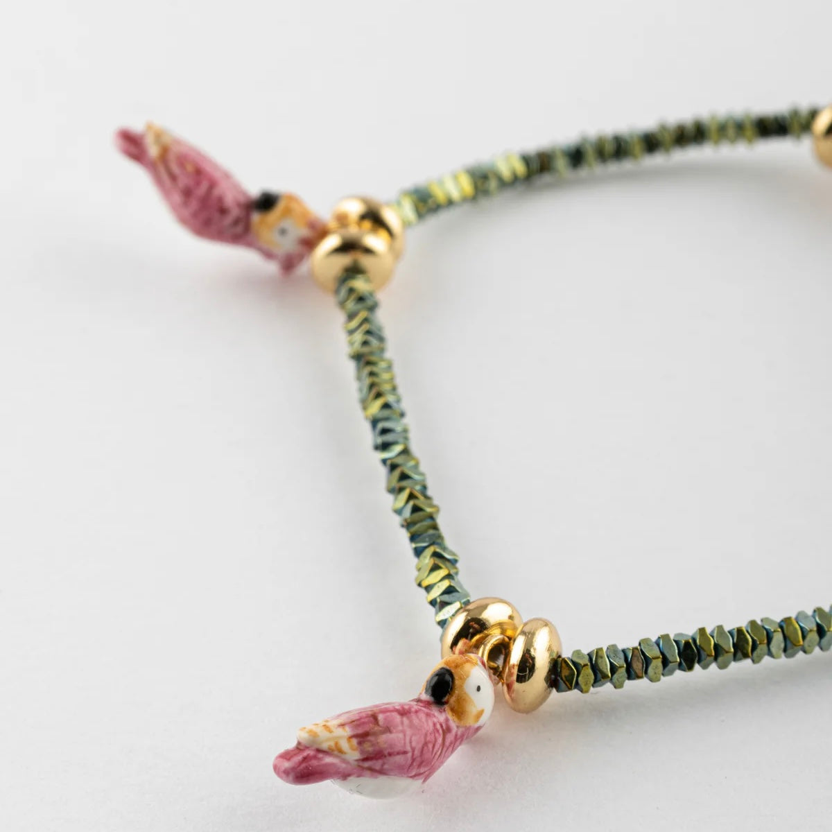 Pulsera Cacatúas Rosadas