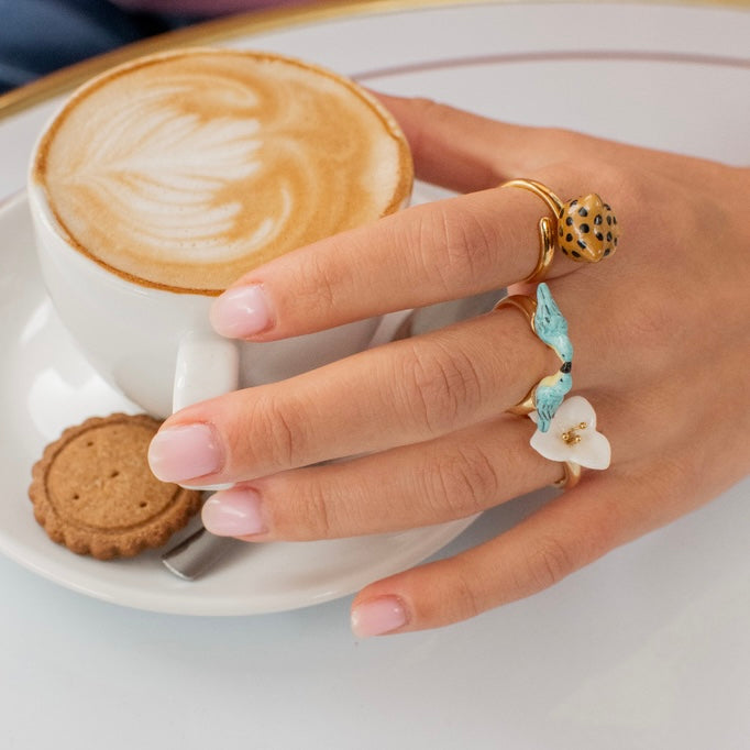 Anillo Pájaros Reinita Azul