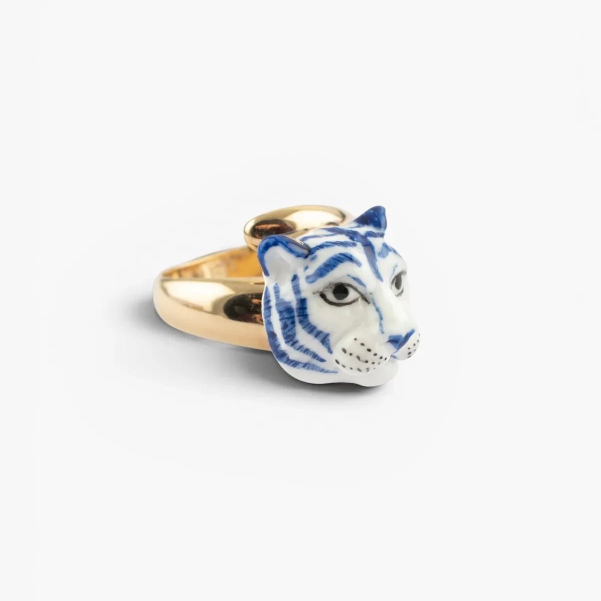 Anillo Tigre Azul - Leontina Joyas
