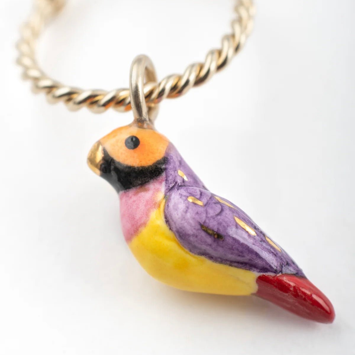 Aro Pájaro Pinzón - Leontina Joyas