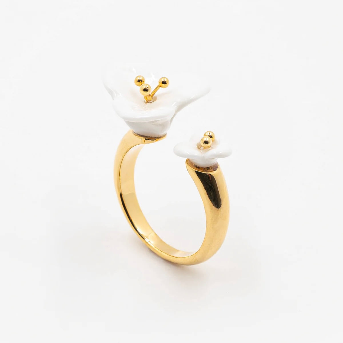 Anillo Flores Blancas