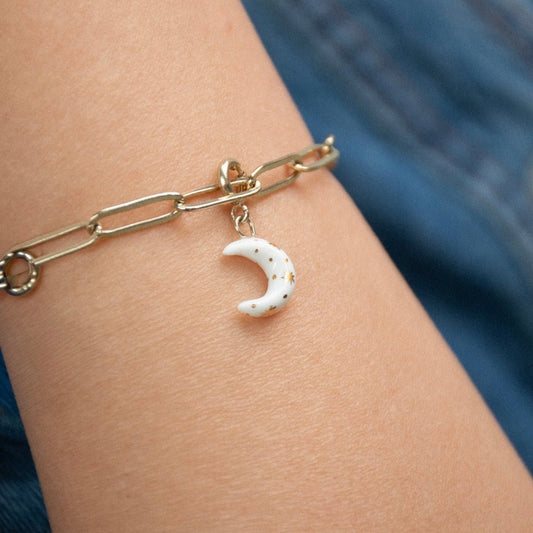 Charm Luna Dorada - Leontina Joyas