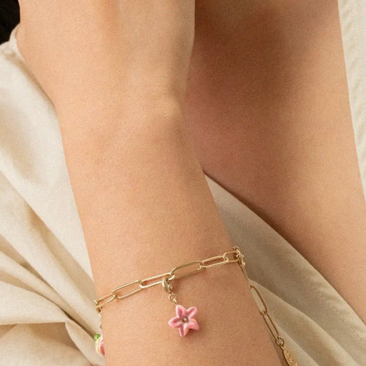 Charm Pink Lily - Leontina Joyas