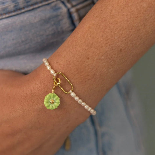 Pulsera Perlas de Río - Leontina Joyas