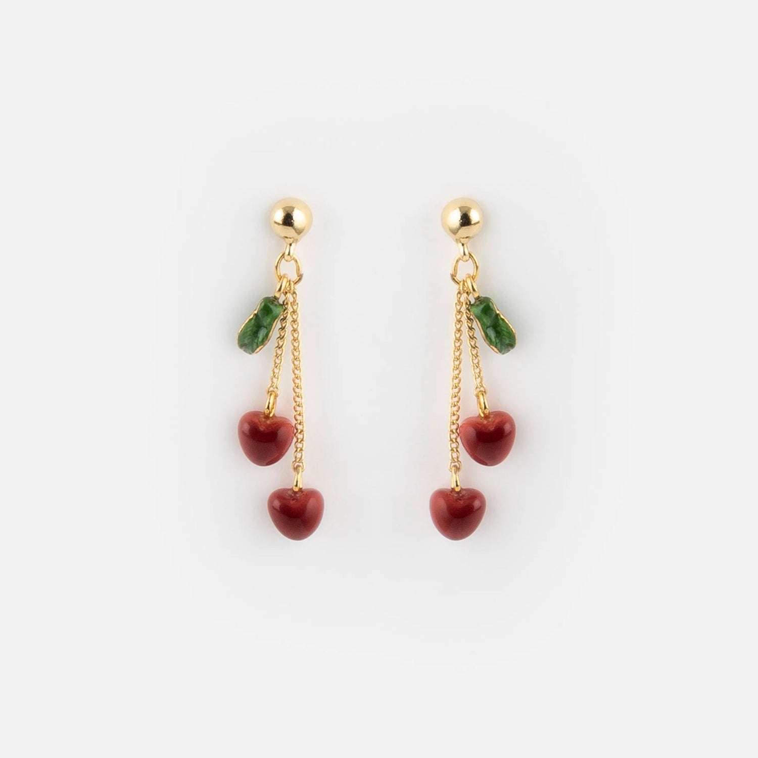 Aros Cerezas Colgantes
