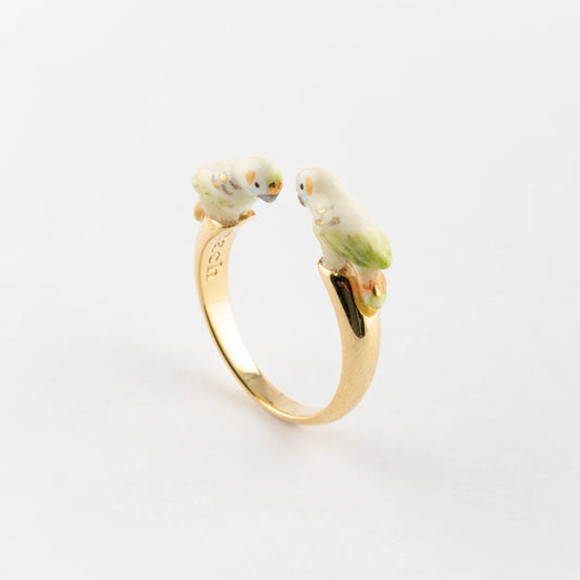 Anillo Loros Blancos