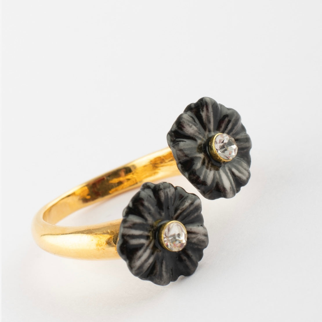 Anillo Flores Negras