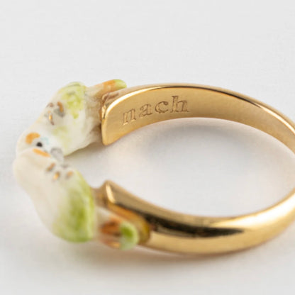 Anillo Loros Blancos