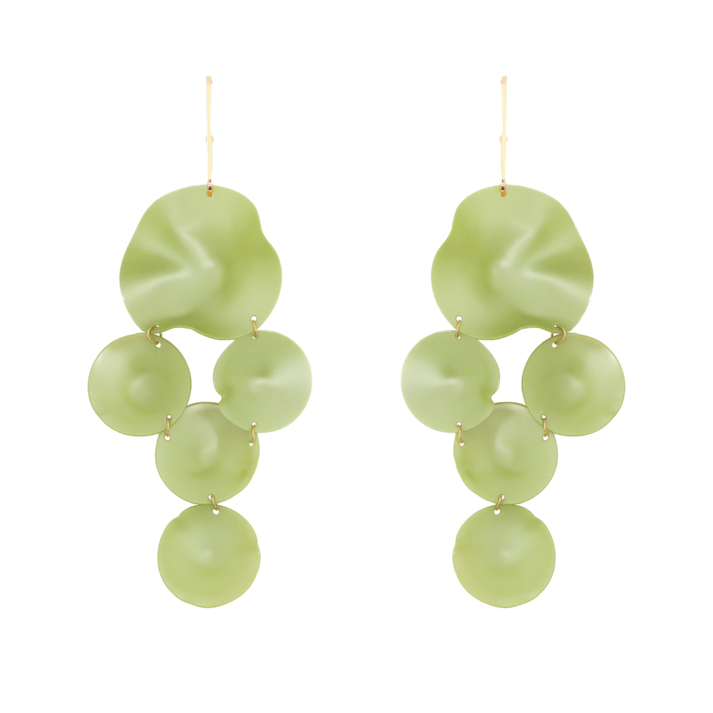 Aros maxi «Sarmentosa» de la marca Papiroga, fabricados en acrílico (metacrilato) con diseño español - Leontina Joyas Chile