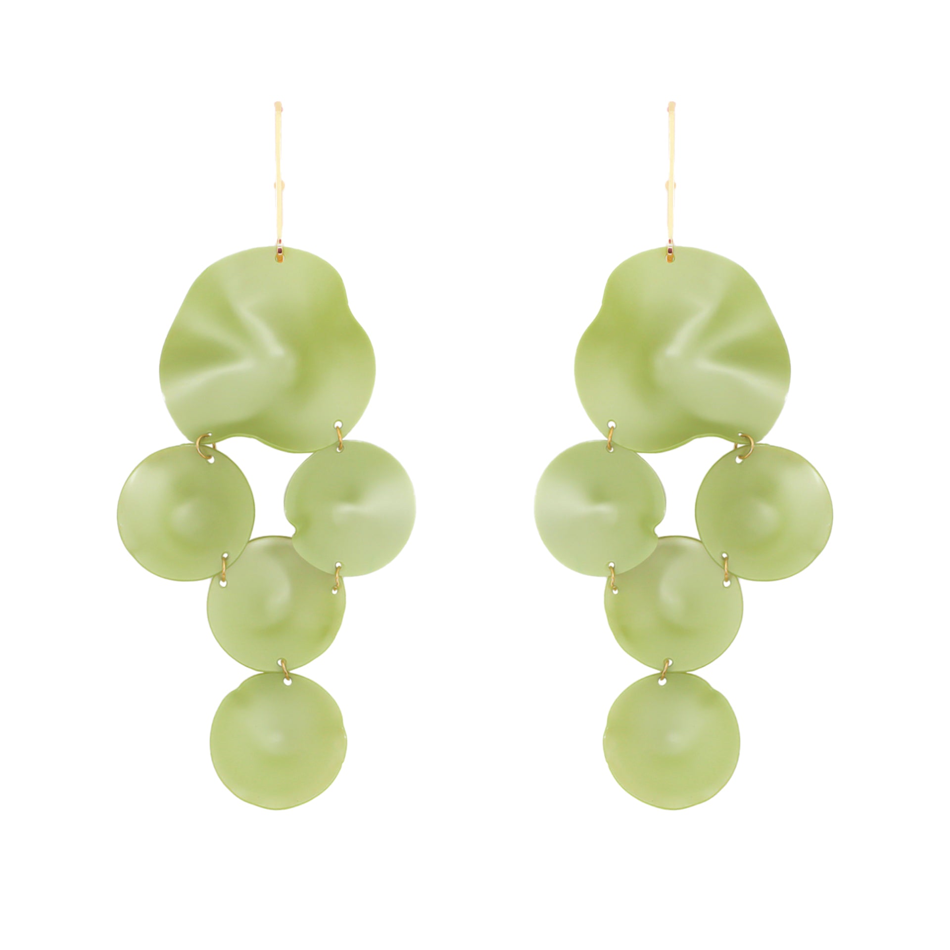 Aros maxi «Sarmentosa» de la marca Papiroga, fabricados en acrílico (metacrilato) con diseño español - Leontina Joyas Chile