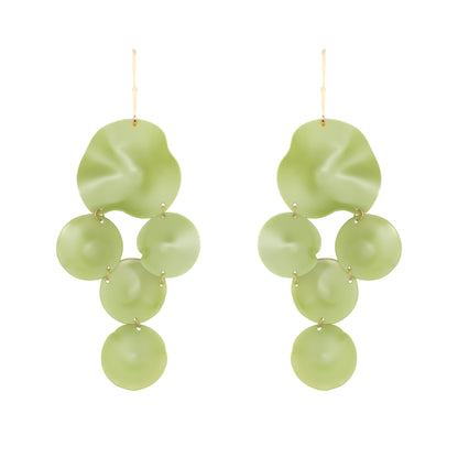 Aros maxi «Sarmentosa» de la marca Papiroga, fabricados en acrílico (metacrilato) con diseño español - Leontina Joyas Chile