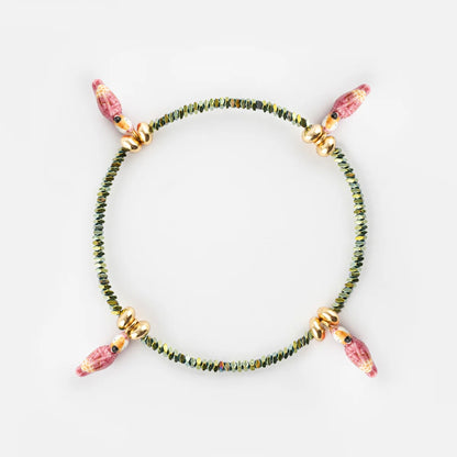 Pulsera Cacatúas Rosadas