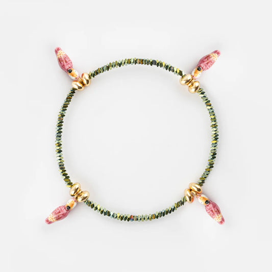 Pulsera Cacatúas Rosadas