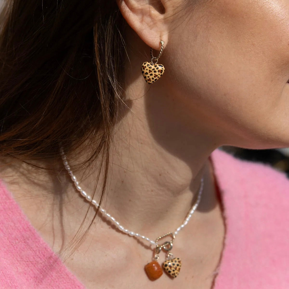 Aro Corazón Animal Print - Chocolatine