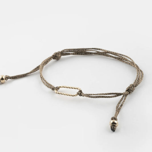 Pulsera Cordón Dorado