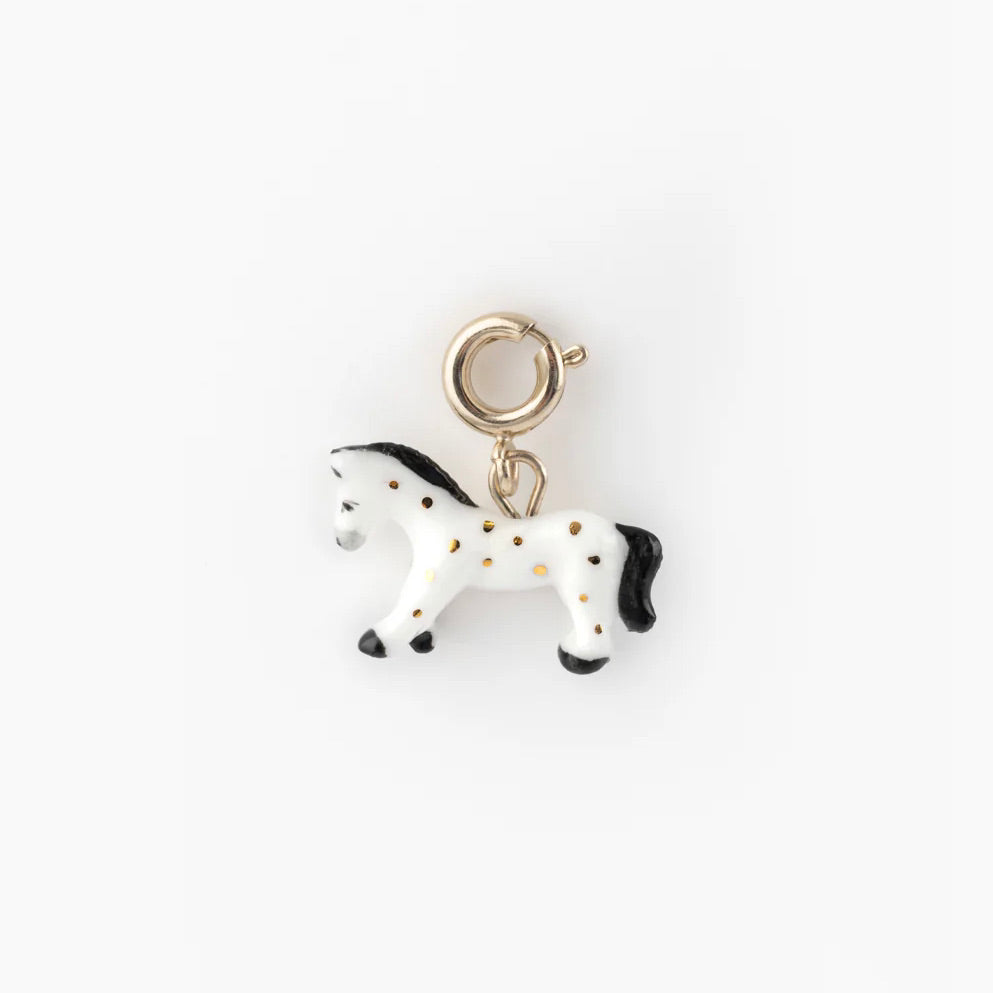 Charm Caballo de Fuego de porcelana francesa pintada a mano — Nach Bijoux