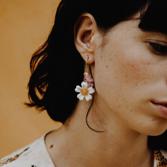 Aros Loros y Durazno en Flor