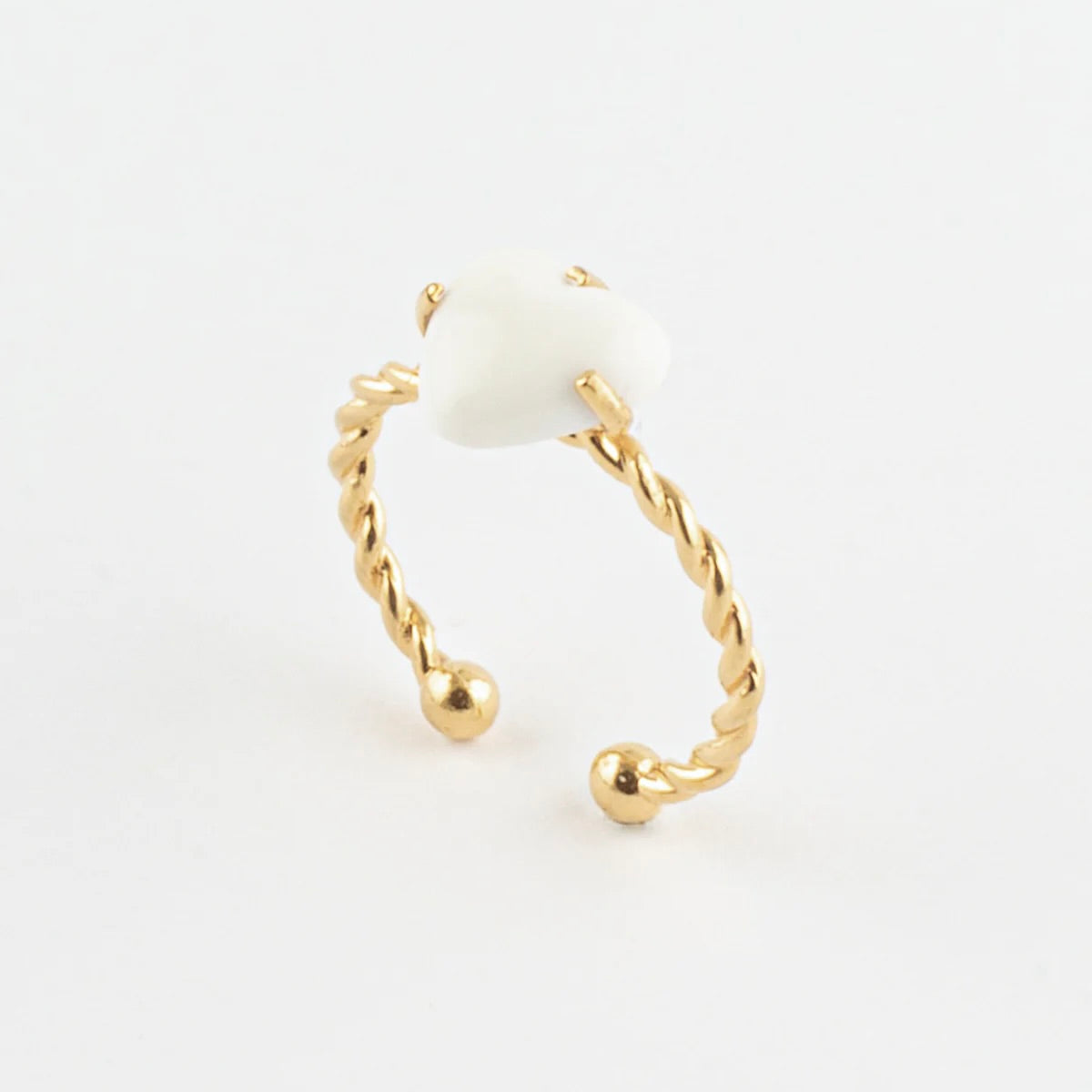 Anillo Corazón Blanco