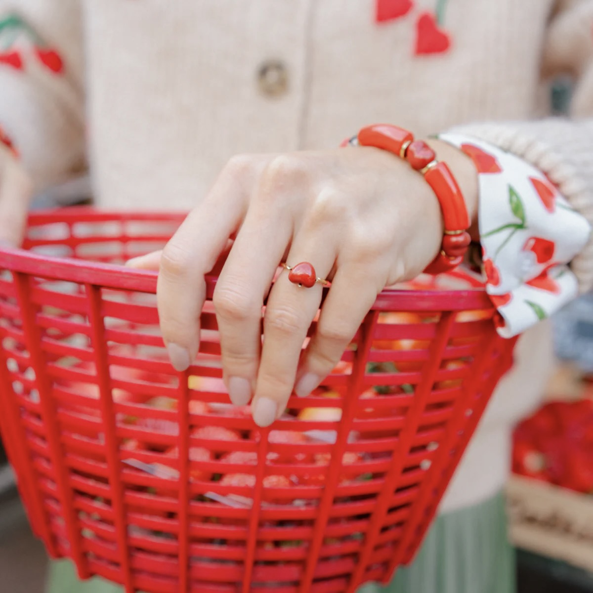 Anillo Corazón Rojo