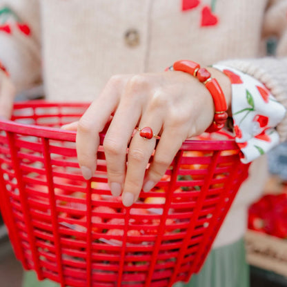 Anillo Corazón Rojo