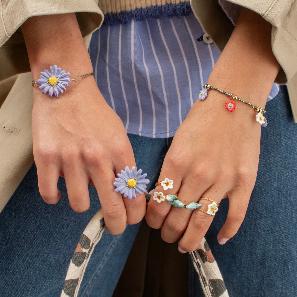 Brazalete Anémona Lila