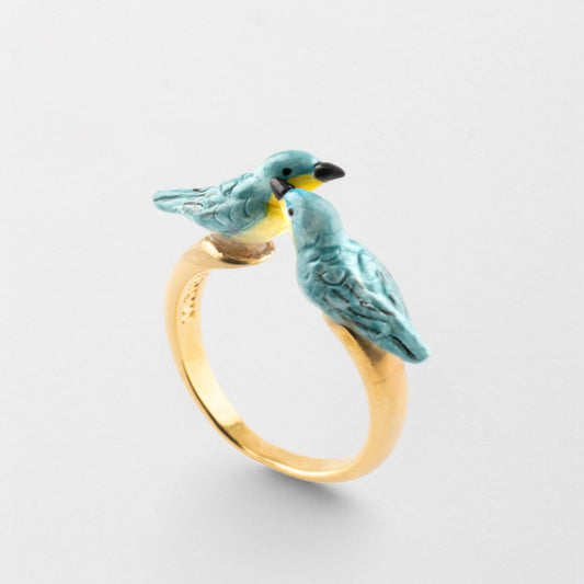 Anillo Pájaros Reinita Azul