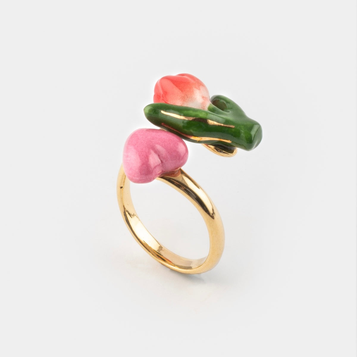 Anillo Tulipán y Corazón