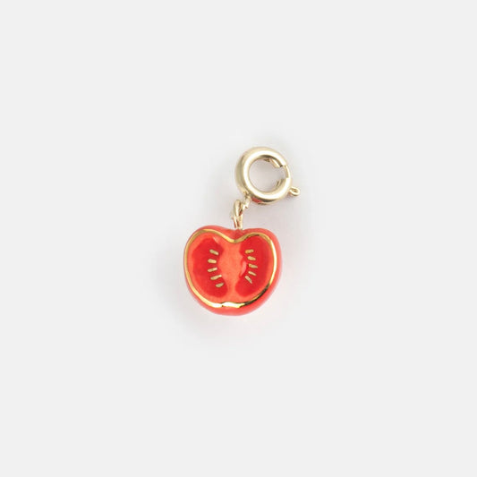 Charm Tomate de porcelana francesa pintada a mano — Nach Bijoux