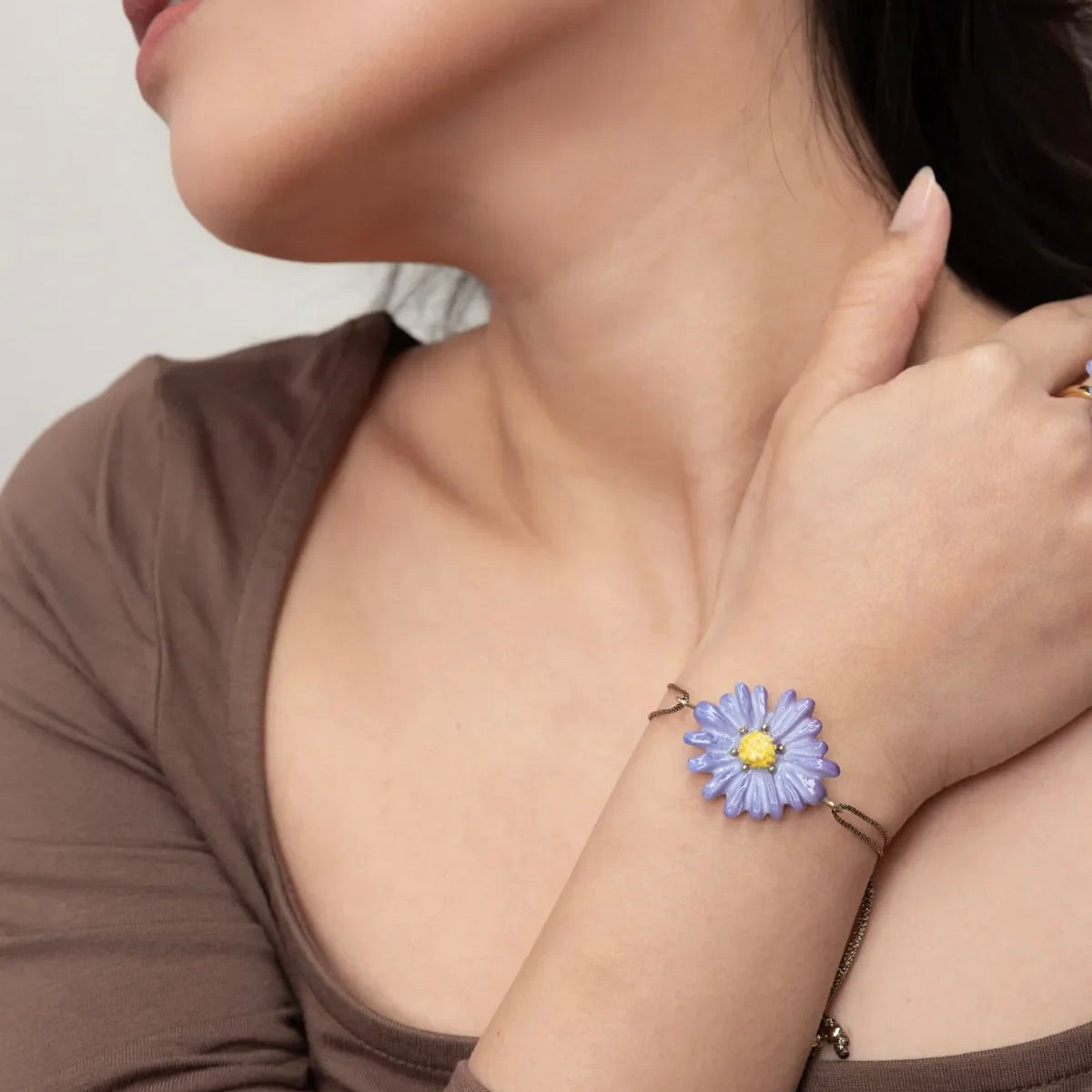 Brazalete Anémona Lila