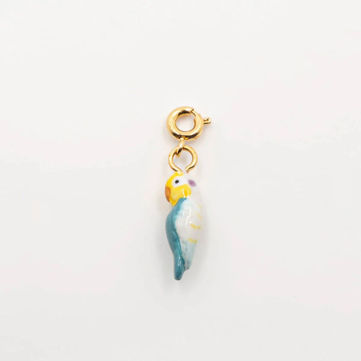 Charm Loro Calipso de porcelana francesa pintada a mano — Nach Bijoux
