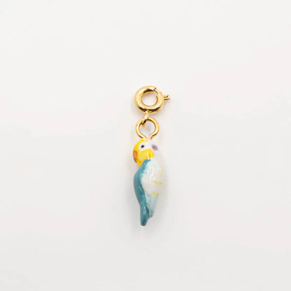 Charm Loro Calipso de porcelana francesa pintada a mano — Nach Bijoux