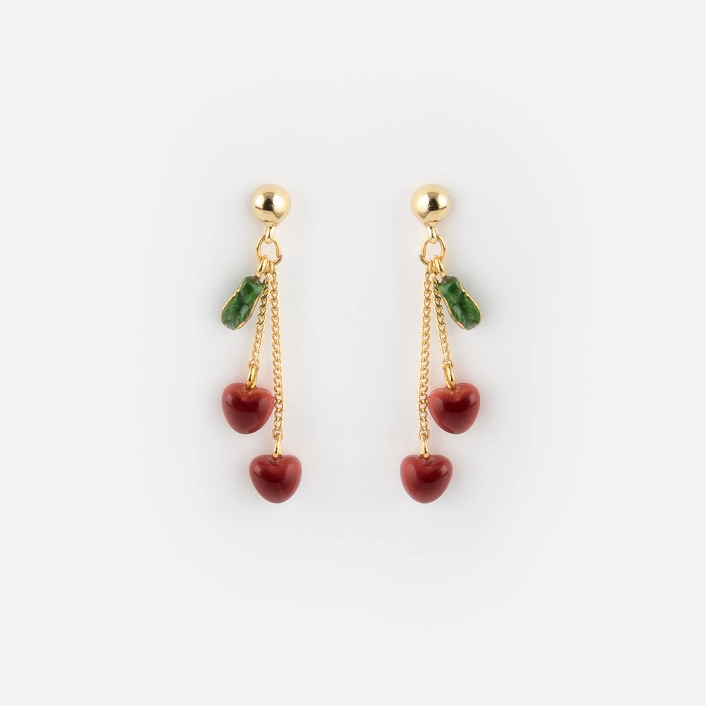Aros Cerezas Colgantes