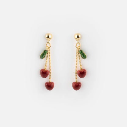 Aros Cerezas Colgantes