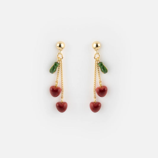 Aros Cerezas Colgantes