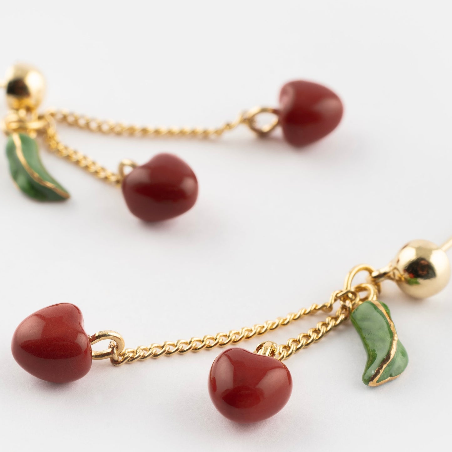 Aros Cerezas Colgantes