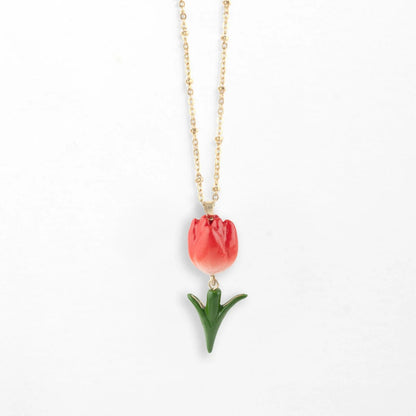 Collar Tulipán Rojo