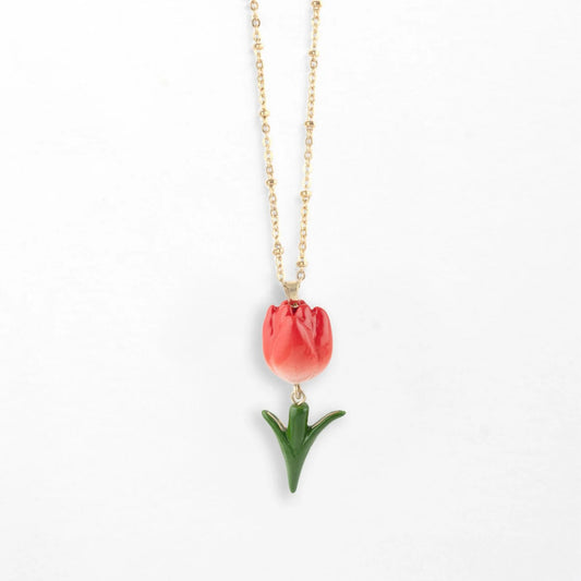 Collar Tulipán Rojo