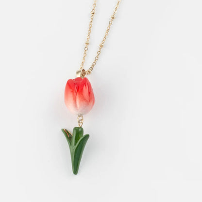 Collar Tulipán Rojo