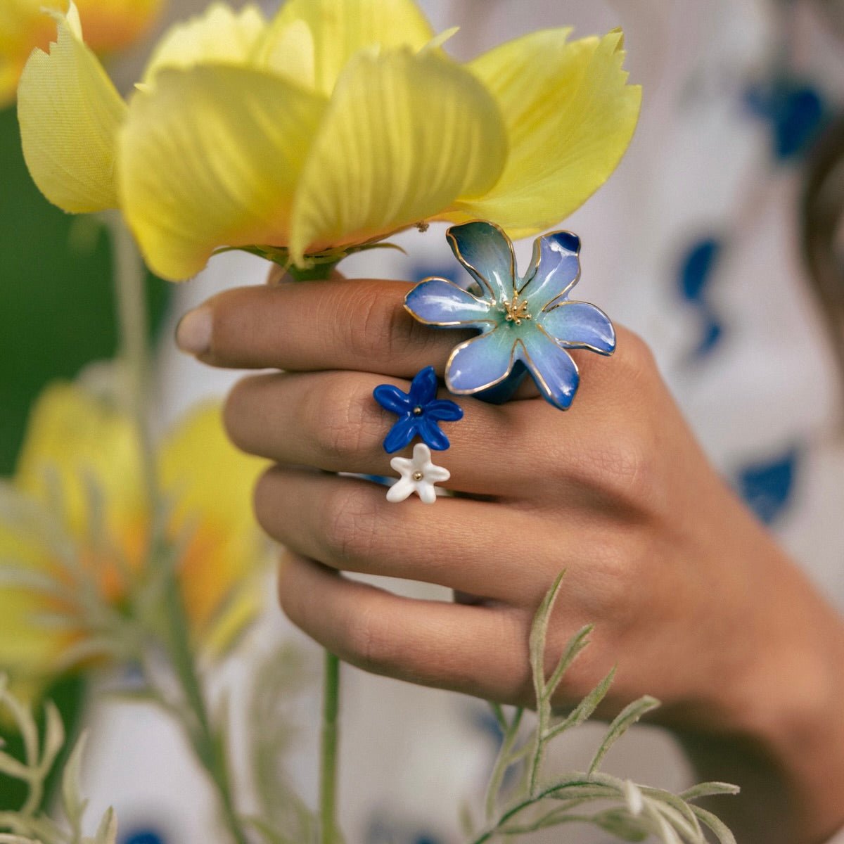 Anillo Flor de Jazmín - Leontina Joyas
