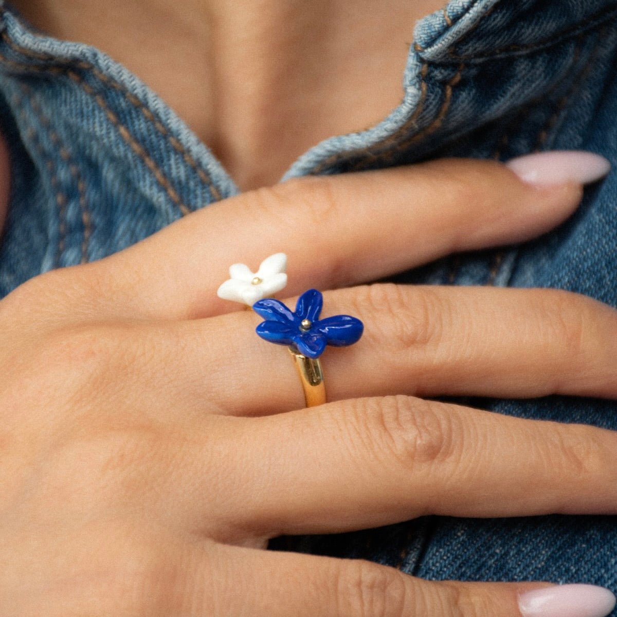 Anillo Flor de Jazmín - Leontina Joyas