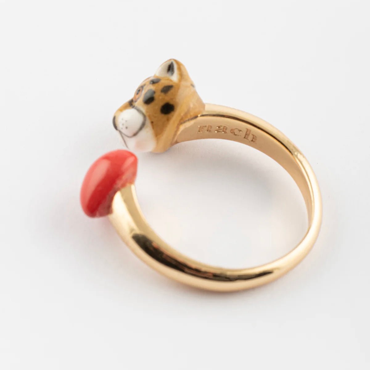 Anillo Leopardo Enamorado - Leontina Joyas