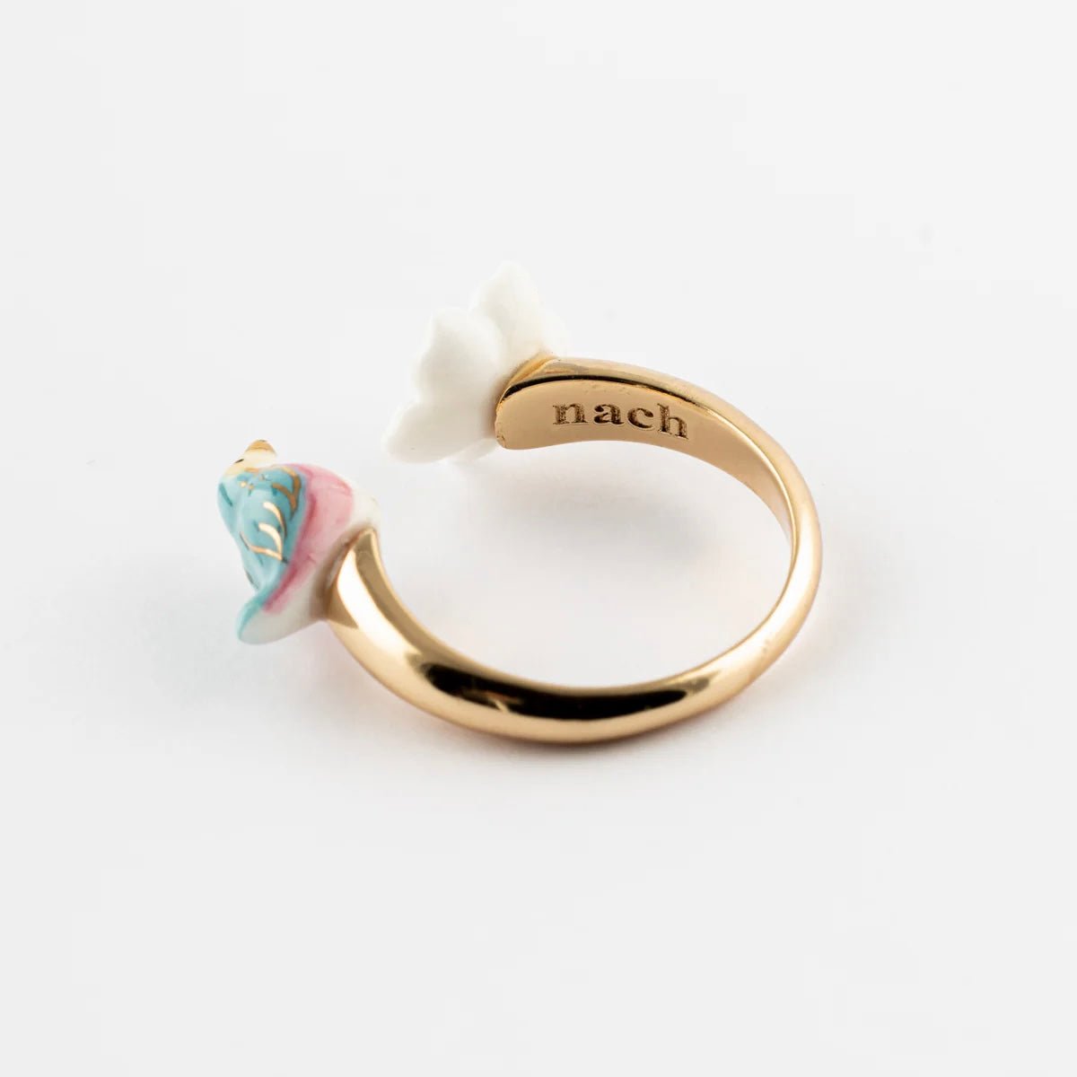 Anillo Pájaro & Flor - Leontina Joyas