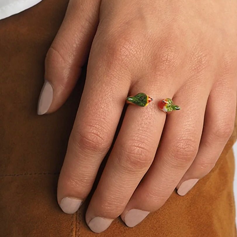 Anillo Petirrojo - Leontina Joyas