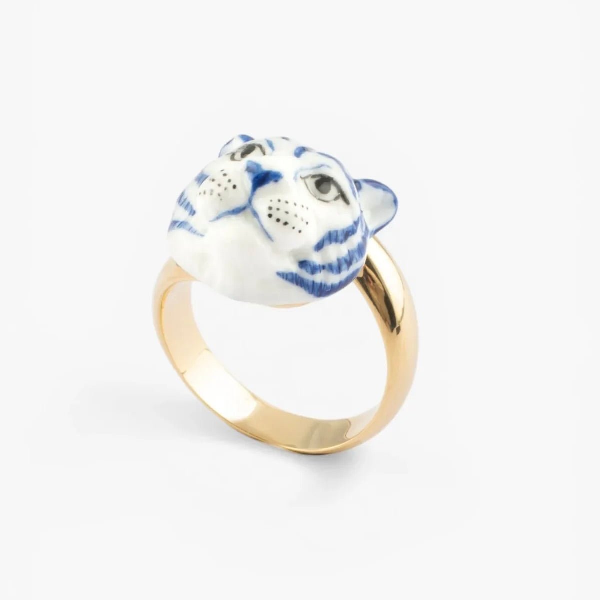 Anillo Tigre Azul - Leontina Joyas