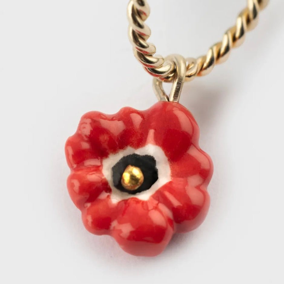 Aro Anémona Roja - Leontina Joyas