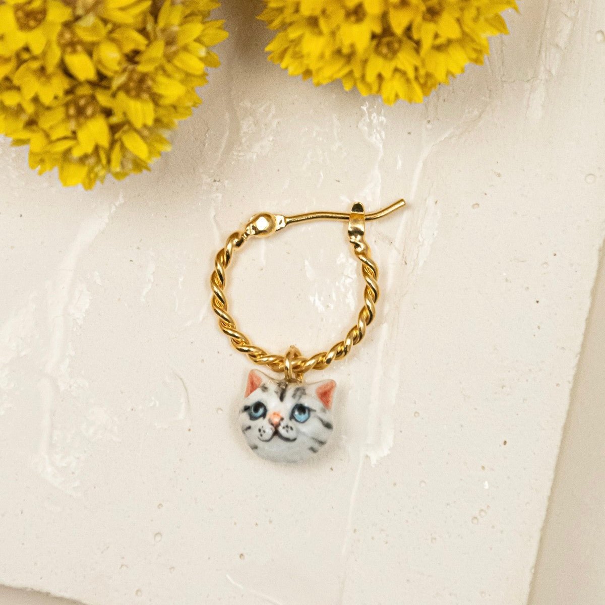 Aro Gato Gris - Leontina Joyas