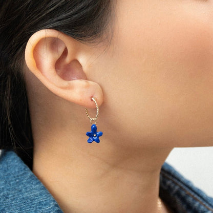 Aro Jazmín Azul - Leontina Joyas