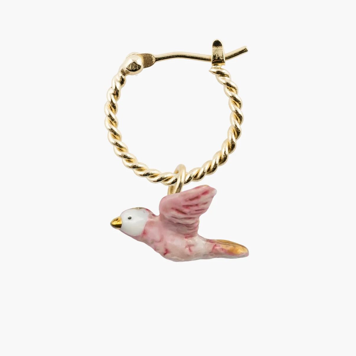 Aro Paloma Rosada - Leontina Joyas