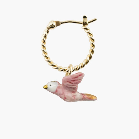 Aro Paloma Rosada - Leontina Joyas
